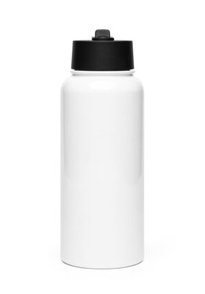Stainless Steel Water Bottle with a Straw Lid